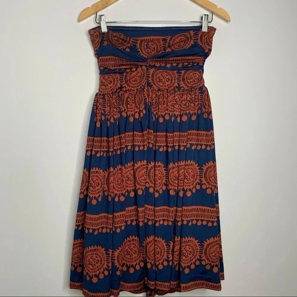 Anthropologie Girls From Savoy Oxidized Medallions Strapless Tulle Dress Size XS - Picture 11 of 12